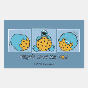 Adesivo Retangular Monstro de cookies É assim que eu faço