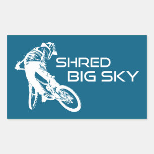 Adesivo Retangular Montanha de Montanha Shred Big Sky