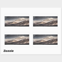 Adesivo Retangular Montanha Svalbard