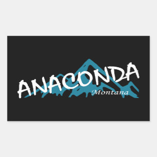 Adesivo Retangular Montanhas Anaconda Montana