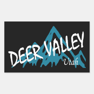 Adesivo Retangular Montanhas de Deer Valley