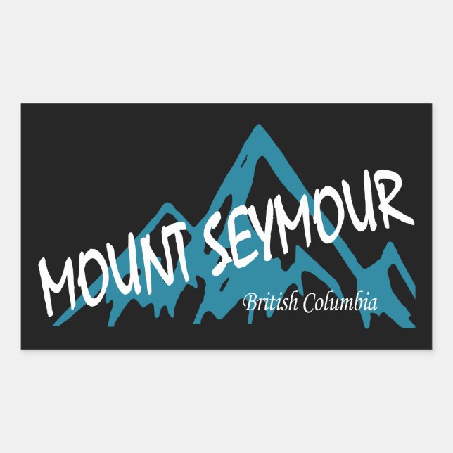 Adesivo Retangular Montanhas Mount Seymour (Frente)
