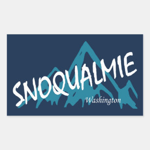 Adesivo Retangular Montanhas Snoqualmie Washington