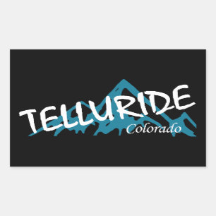Adesivo Retangular Montanhas Telluride Colorado