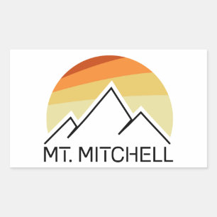 Adesivo Retangular Monte Mitchell Retro