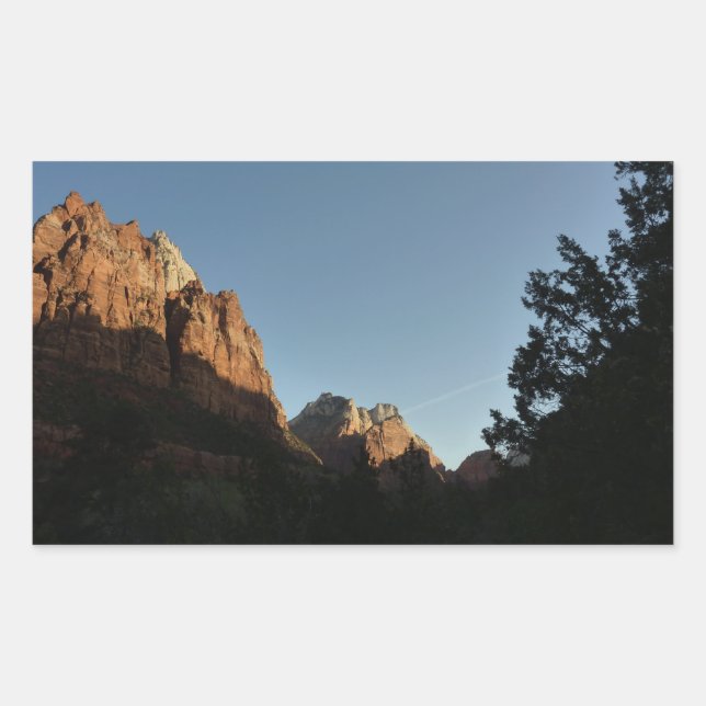 Adesivo Retangular Monte Moroni e Pico de Jacó em Zion (Frente)