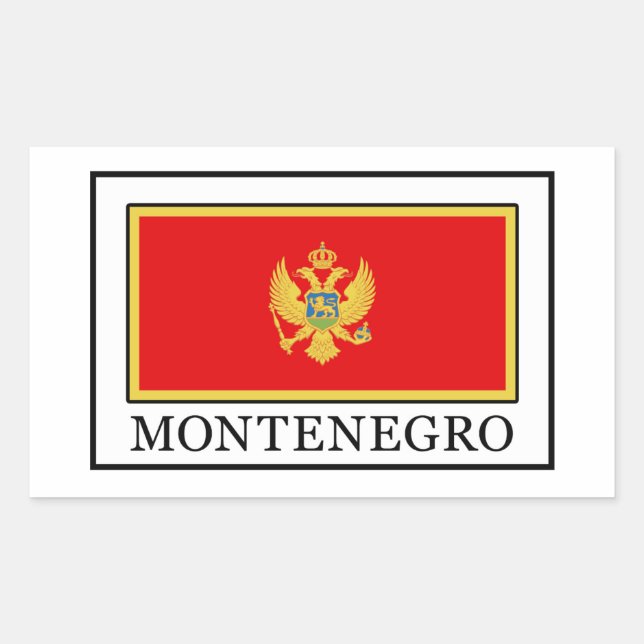 Adesivo Retangular Montenegro (Frente)