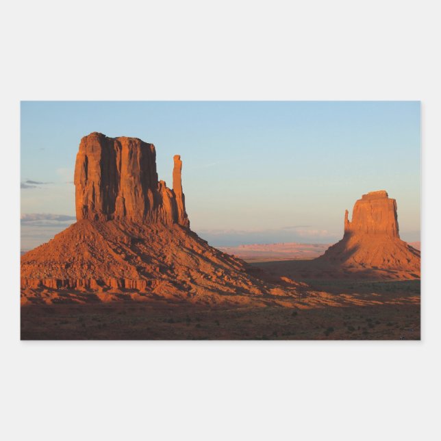 Adesivo Retangular Monument Valley Utah Desert Rock Formation (Frente)