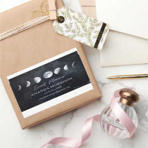 Adesivo Retangular Moon Fases Celestial Planejador de Eventos