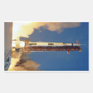 Adesivo Retangular Moon Mission Spacecraft Para Visão Terrestre Ruas