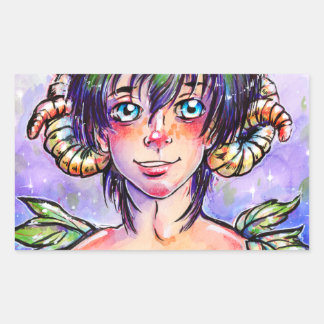 Adesivo Retangular Morango