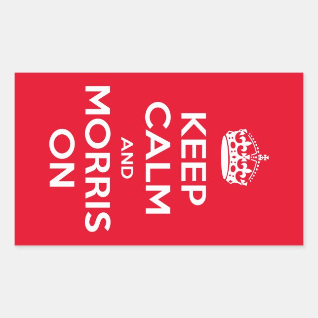 Adesivo Retangular Morris Dancing (Frente)