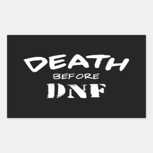 Adesivo Retangular Morte antes de DNF