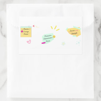 Adesivo Retangular Motivation and positive vibes