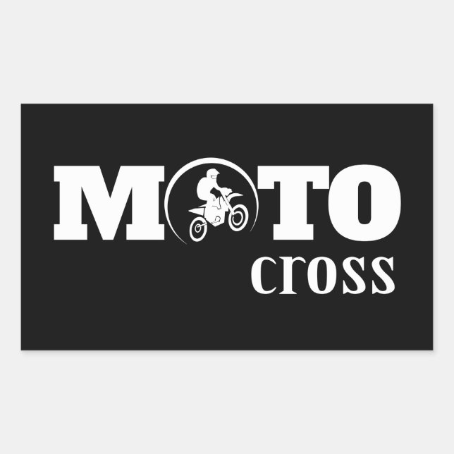 Adesivo Retangular Motocross (Frente)