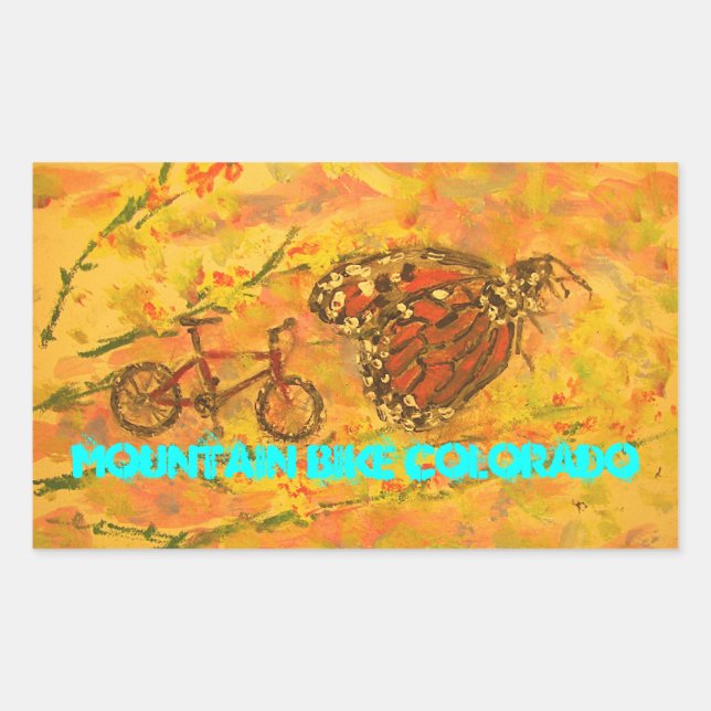 Adesivo Retangular Mountain Bike Colorado (Frente)
