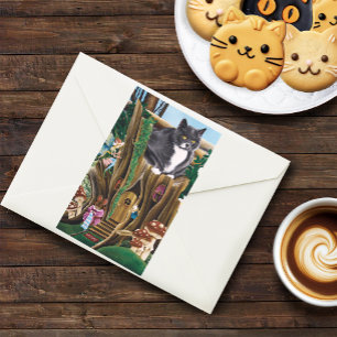 Adesivo Retangular Mozzey, o Gato