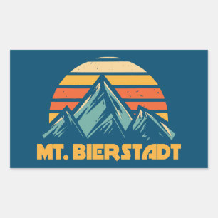 Adesivo Retangular Mt. Bierstadt Colorado Retro Turquoise