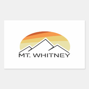 Adesivo Retangular Mt. Whitney Retro