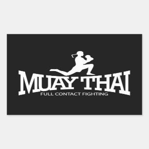 Adesivo Retangular Muay Thai Stickers