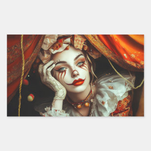 Adesivo Retangular Mulher Circus
