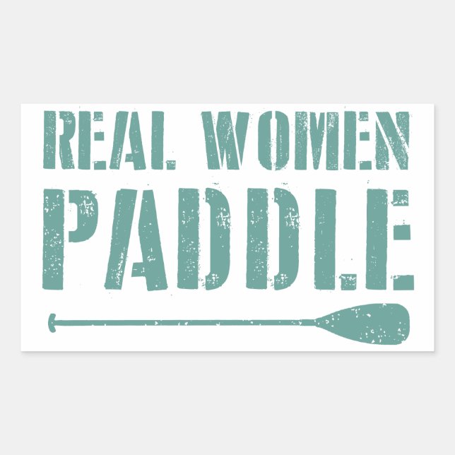 Adesivo Retangular Mulher Real Paddle (Frente)