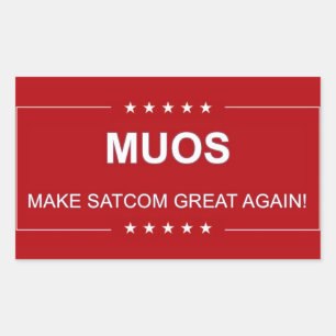 ADESIVO RETANGULAR MUOS: FAÇA O EXCELENTE DE SATCOM OUTRA VEZ