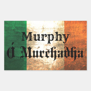 Adesivo Retangular Murphy Irish Flag