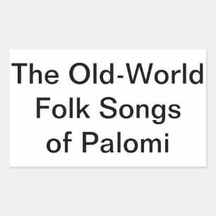 Adesivo Retangular Músicas do velho mundo Palomi Hankamer Artjunkhaus
