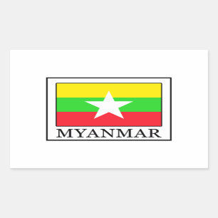Adesivo Retangular Myanmar