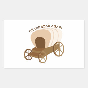 Adesivo Retangular Na estrada outra vez