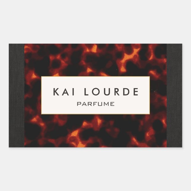 Adesivo Retangular Na moda Elegante TortoisesInferno (Frente)