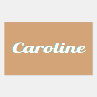 Adesivo Retangular Naam sticker voor koffer of bagage