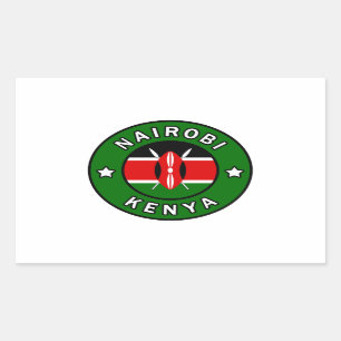 Adesivo Retangular Nairobi Kenya