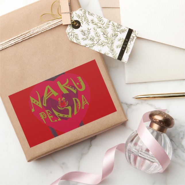 Adesivo Retangular Nakupenda Sana Art Impressão Swahili Design (Presentear)