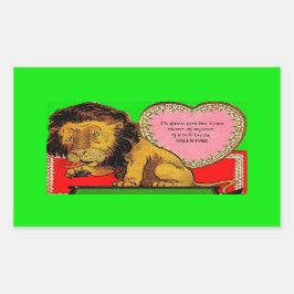 Adesivo Retangular namorados dos anos 30 A Comparticipação do Leão no
