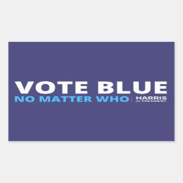 Adesivo Retangular não importa quem, harris para presidente