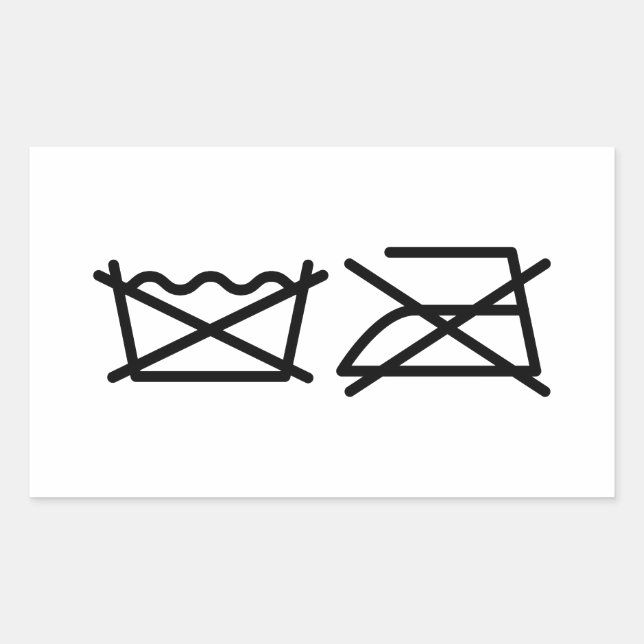 ADESIVO RETANGULAR NÃO LAVEM! NÃO FERRO! (Frente)