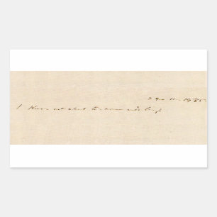 Adesivo Retangular Não sei o que amanhã trará