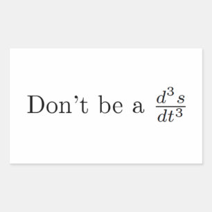 Adesivo Retangular Não seja um empurrão