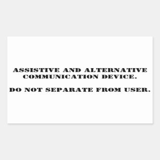 Adesivo Retangular Não tire a planície AAC