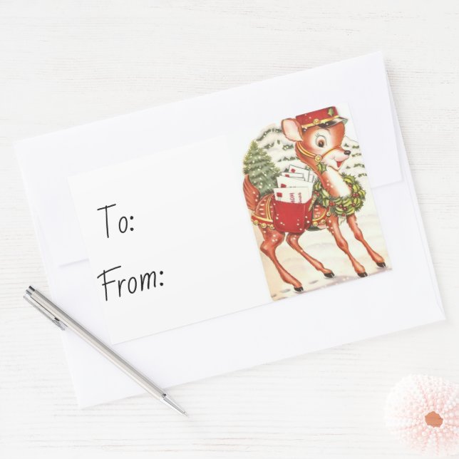 Adesivo Retangular Natal (Envelope)