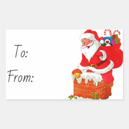 Adesivo Retangular Natal