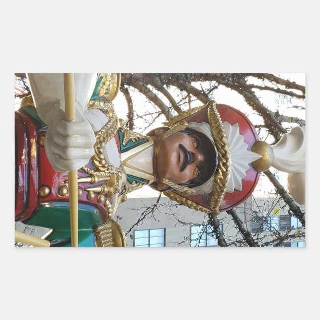 Adesivo Retangular Natal em Rockefeller - Toy Solider - NYC (Frente)