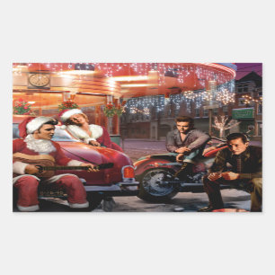 Adesivo Retangular Natal lendário