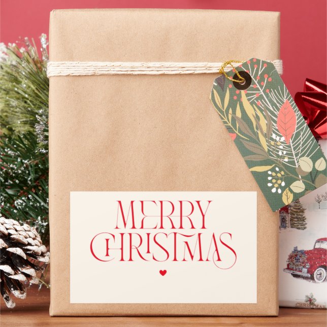 Adesivo Retangular natal moderno, minimalista, natal minimalista, m (Feriado)