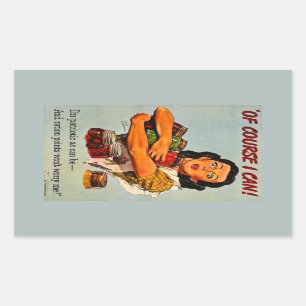 Adesivo Retangular Naturalmente eu posso! Segunda guerra mundial