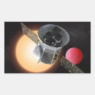 Adesivo Retangular Nave espacial caçadora de planetas TESS
