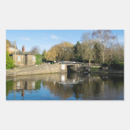 Adesivo Retangular Navegação Calder e Hebble: Eclusas de Salterhebble