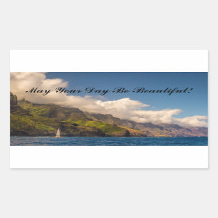 Adesivo Retangular Navegando o litoral